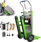 Electric Stair Climbing Hand Trucks Dolly Cart, 900lb Capacity Heavy Duty Stair Climber with Ropes, Carry Heavy Objects Up and Down Stairs Effortless for Furniture Logistics Warehouse, 1250W Motor