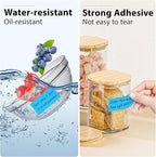 1x2 Inch Thermal Labels,500PCS Rectangle Stickers,Waterproof Removable Blank Stickers for Address,Jars,Freezer Containers & Pantry Organization,Sky Blue