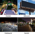 200W LED Flood Lights 6000K Daylight White Lighting Fixtures Super Bright 20000lm Outdoor Security Lights IP66 Waterproof 110-285V Commercial Industrial Lighting Fixtures