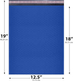 Royal Blue 12.5x19.5 Inch Large Poly Bubble Mailers #6 | Padded Envelopes with Self Seal | Air Lined Cushioned Bubble Mailer | Usable Size 12.5x15 | 50 Pack Bulk | Lightweight shipping Bags