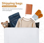 Metronic Poly Mailers 14.5x19 Inch 400pcs Shipping Bags for Clothes,Self Adhesive Shipping Envelopes for Small Business,Waterproof Mailers Poly Bags for Shipping,Packaging Mailing Bags White