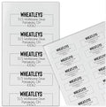 Return Address Labels Personalized, 1 Sheet = 30 Labels, 2.6"L x 1"H - Matte Finish Personalized Address Labels - Return Labels Personalize Self Adhesive - Custom Address Labels (Calligraphy, White)
