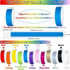 1200 Pcs Plastic Paper Wristbands for Events Neon Color Wrist Bands Concert Identification Wristbands Paper Bracelets Wristbands Party Hand Bands (Multicolor)