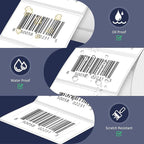 L LIKED 2.25" x 1.25" Direct Thermal Labels, Permanent Adhesive Barcode Address Label & Compatible with Rollo, Zebra and Other Desktop Printers (12 Rolls, 12000 Labels)