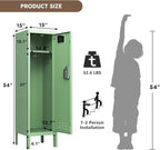 Metal Kids Locker,Metal Cabinet Storage Lockers,Lockable for Employees with Door,54" Height Steel Locker,Lockable Steel Locker for Children's Room, Playroom, School,Gym