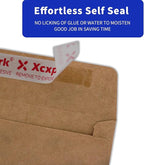 120 PCS #10 Brown Self Seal Kraft 4-1/8 x 9-1/2 inches Security Envelopes, Windowless Invisible Envelopes Super Strong Quick Seal Envelopes Security Tint Pattern Secure