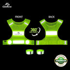 Reflective Vest Running Gear,Lightweight Reflective Safety Vests with Arm Bands