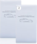 Andalus Auto Registration & Insurance Card Holder Pack of 2, Waterproof Essential Car Registration Holder with Hook & Loop Closure, Perfect for Every Vehicles Glove Boxes (White - 9.5" x 5.15")