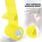 OK TAPE Self Adherent Cohesive Bandages Wrap 24Packs, Non-Woven Self Adhesive Athletic Sports wrap Tape, Vet Wrap Bandages Tape, for Thumb Finger Wrist Ankle (Mix)