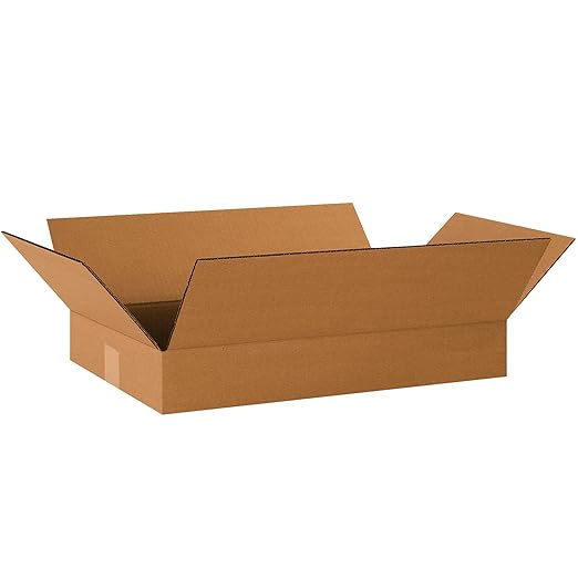 TAPE LOGIC 20 x 12 x 3 Corrugated Cardboard Boxes, Flat 20"L x 12"W x 3"H, Pack of 25 | Shipping, Packaging, Moving, Storage Box for Home or Business, Strong Wholesale Bulk Boxes