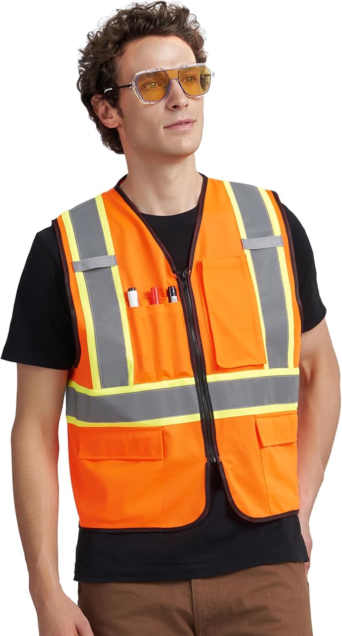 A-KSAFETY Custom High Visibility Reflective Safety Vest with logo