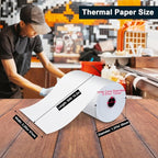 (200 Rolls) 2 1/4 x 50 Thermal Paper Rolls- Credit Card Receipt Paper - BPA-Free, Compatible with Clover Flex, Square Terminal and More