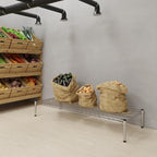 21''W x 54''L x 8''H Chrome Plated Wire Dunnage Rack | Off The Floor Storage