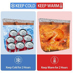 Insulated Reusable Tote Bag for Grocery Shopping for Women/Men, Pizza/Food Delivery Bag to Keep Food Cold/Hot for Commercial Delivery Services, Cooler bags for Travel/Beach/Picnic, Cow Print