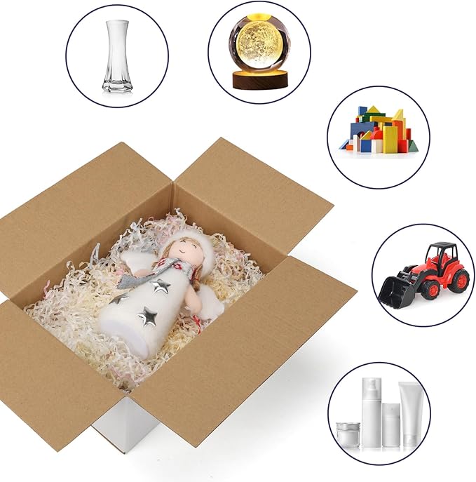 Shipping Boxes 9X6X4 Set of 40, White Corrugated Cardboard Box for Mailing Business Packaging