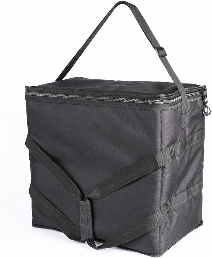 Insulated Heated Delivery Bag with Handle - Portable Microwave Food Warmer, Collapsable Grocery Boxes - Picnic Lunch Pizza Container for Food Transport