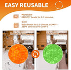 2X 1000 Gram Reachargeable Silica Gel Beads with 2 Cloth Bags, Indicating Moisture Absorber Desiccant Packs for Storage