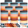 Liliful 100 Pcs Silicone Rubber Wristbands Rubber Wristband Bracelet Bands for Silicone Wristbands for Women Men(Morandi Color)