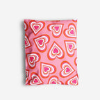 10x13 Poly Mailers – Cute Hearts – Waterproof, Tear-Resistant Shipping Bags with Adhesive Seal – 100 Pack – Package Mint