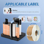 Automatic Label Dispenser, 2.98lb Portable Electric Label Dispenser for 20-130mm Labels, 3 Speed Adjustable with Dual Senser for Shipping/Document/Reminding Labels (with a Battery)