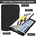 Heavy Duty Plastic Storage Clipboard with Low Profile Clip, Pen Holder, Teacher Must Haves, Office Supplies, Yellow Bird on Branch