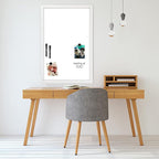 Loddie Doddie Magnetic Dry Erase White Board for Wall - 24" x 36" White Frame - Built-in Marker Tray & Stain-Resistant Surface