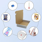 8x4x1 inch Small White Shipping Boxes 50 Pack, Corrugated Cardboard Mailer Boxes Bulk for Packaging Business Mailing Gift，Mini Mailer Boxes for Packaging Supplies Business Present