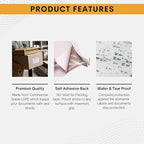 5000 Pack 7"x10" Shipping Label Sleeves – Clear Self-Adhesive Packing Slip Pouches, Waterproof Packing List Envelopes – Ideal for Shipping Documents, Mailing Labels, Invoices & Packing Slips