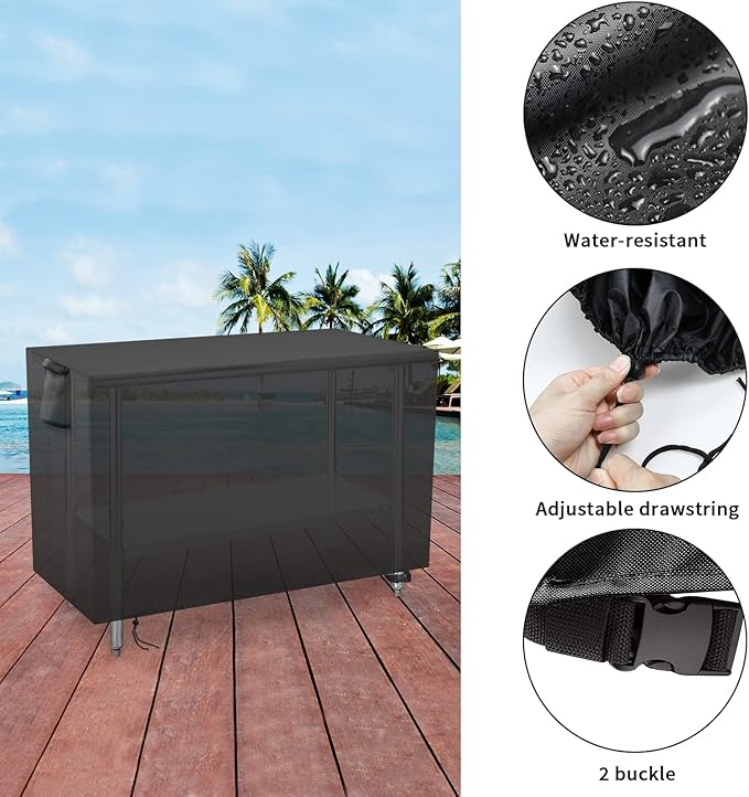 Outdoor Prep Table Cover 72 Inch,Waterproof Patio Stainless Steel Metal BBQ Table Cover All Season Protection for Outdoor Table - 72 x 24 x 35 Inch