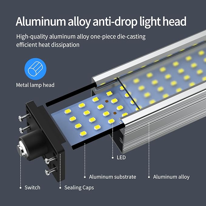 Magnetic Work Light, Led Machine Light, IP66 Waterproof gooseneck Light, 800 Lumens + Reinforced Magnetic Bas, Suitable for Lathe Table