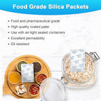Moisture Absorbers – 20 Gram 70 Packs Silica Gel Packets for Storage, Food Grade Desiccant Packs, Premium Silica Packets for Foods, Electronics, Jewelry, Tools, Safe and 3D Filament