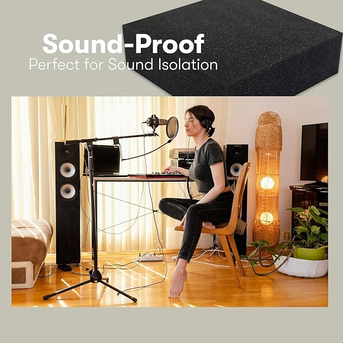 FoamTouch High Density Charcoal Foam - 5" Thick x 24" Wide x 84" Long - Ideal for Couch, Bench, Seat Replacement & Wheelchair Cushions