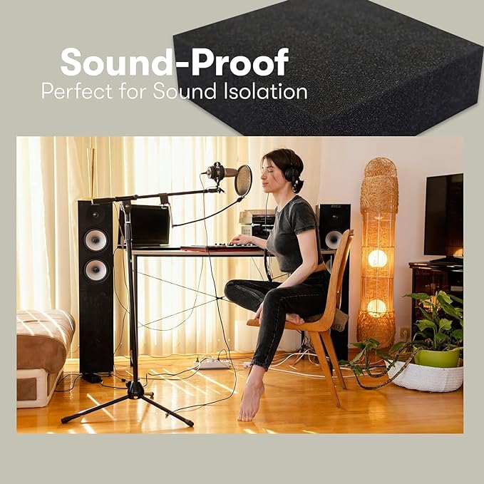 FoamTouch 2" Thick, 24" Wide x 84" Long Charcoal High Density Foam, Charcoal Foam Ideal for Couch Cushion, Bench Cushion, Seat Replacement, Wheelchair Seat Cushion and More