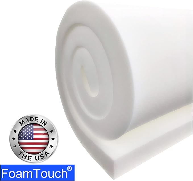 FoamTouch Upholstery Foam Cushion High Density 3'' Height x 30'' Width x 72'' Length