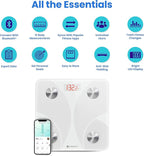 Etekcity Scale for Body Weight, Smart Digital Bathroom Weighing Scales with Body Fat and Water Weight for People, Bluetooth BMI Electronic Body Analyzer Machine, 400lb