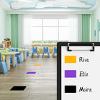 Rectangle Labels Sticker 3×5 Inch Vinyl Floor Stickers Color Coding Name Tags Roll Removable 200 PCS, Orange