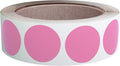 Royal Green Colored Label Dot Stickers for Inventory and Labeling - 25mm/1 Inch Round Sticker in Pastel Pink (1Roll - 600 Pack)