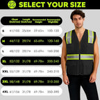 BeautyWill 10/20 Pack Custom Logo Safety Vest,Bulk High Visibility Class 2 Reflective Work Vests