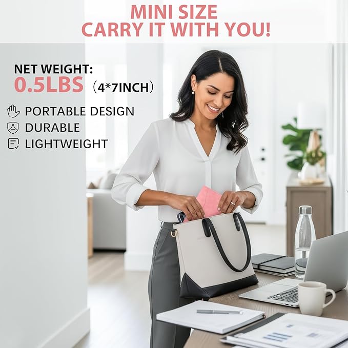 6 Sides Whiteboard Notebook Portable Whiteboard Dry Erase Notebook Portable Dry Erase Board Double Sided Folding Whiteboards White Board for Office Study Meeting(Pink,A6: 4.5"×6”)
