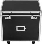Rolling File Box Document Box with Lock Wheels Multi-Layer Water-Resistant Large Portable Home Filing Cabinet for Hanging Folders 19.2 x 15 x 16inch