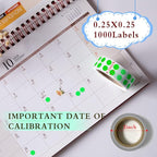 PARLAIM 0.25 Inch Color-Code Dot Stickers,1000 Stickers Roll Coding Label Sticker for Office,Student Classroom(Fluorescent Green)