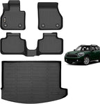 AIPOIL® Floor Mats & Cargo Liner Set for 2017-2024 MINI Countryman F60 (Not for Manual Transmission) All Weather Protection TPE Anti-Slip Automotive Full Set Custom Car Mats Accessories - Black
