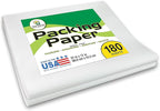 Tree House Packing Paper for Moving – 180 Newsprint Packing Paper Sheets – 27” x 17” Paper for Packing Dishes, Shipping, and Moving Supplies – Recyclable Movers’ Paper – Made in USA