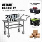 Work Height Platform Truck Cart, 2000LBS Weight Capacity Platform Cart with 5Inch Caster Provide Comfortable 28 Inch Working Platform Allow to Transport and Perform Easily Without Excessive Bending