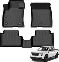 AIPOIL® Floor Mats for 2022-2025 2026 Ford Maverick (Not for Hybrid) Fits 1st & 2nd Row TPE All Weather Anti-Slip Floor Liners Full Set Custom Car Mats Accessories, Black