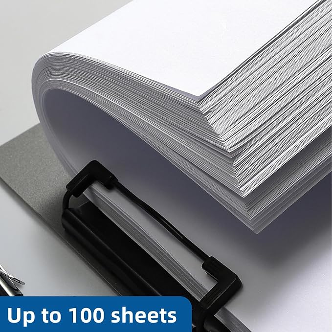 Clipboard Folder, 6 Pack A4 Foldable Clipboards File Folder Flip Writing Pad for Memo Form Document & School Office Work - Dark Blue