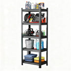 Storage Shelves, Garage Metal Shelving Unit, Adjustable, Double-Layer Column with Reinforced Ribs, Heavy-Duty, Capable of Bearing 3000 lbs, Suitable for Garage, Warehouse, Kitchen Storage