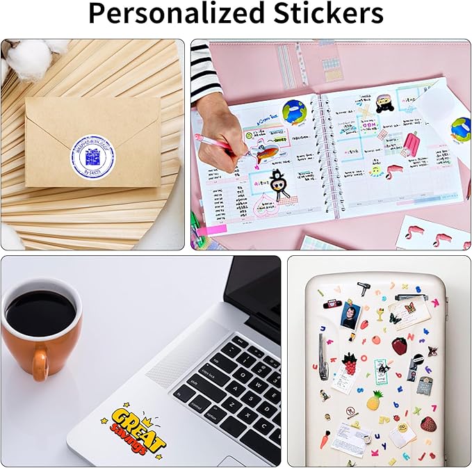 8.5" x 11" Full Sheet Label Sticker Paper for Laser & Inkjet Printers,Self Adhesive Printer Paper Shipping Labels,Printable White Matte Mailing Label Stickers(40 Sheets,40 Labels)