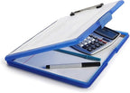 Dexas Slimcase 2 Plastic Clipboard with Storage and Side Opening