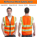 BeautyWill Custom Safety Vest Logo Class 2 High Visibility Reflevtive Vest Outdoor Protective Workwear